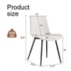 NicBex Linen Dining Chairs Set of 6,Upholstered Armless Kitchen Chairs with Integrated Seat and Backrest for Dining Room,Kitchen - 3 of 4