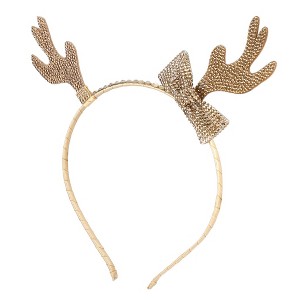 Liv & Ava GIRLS HEADBAND - ANTLERS Yellow - 1 of 2