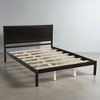 Queen Size Wood Platform Bed Frame with Headboard, Sturdy Slat Support, No Box Spring Required, Espresso Finish - 3 of 4