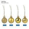 Unique Bargains Acrylic DIY Craft Party Christmas Tree Ornament Hanging Balls 1.18" 24 Pcs - 3 of 4
