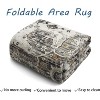 Living Room Rug, 2'x6' Washable Vintage Rug, Stain-Resistant with Non-Slip Backing, Soft and Ideal for Nursery or Apartment, Brown - 4 of 4