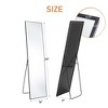 CAVINAS 59" Full Length Mirror with Aluminum Alloy Frame,Upgraded Nano Glass,Shatterproof & Anti-Rust,Wall Mirror for Living Room,Entryway,Black - 3 of 4