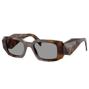 Prada PR 17WS 20D50Q Womens Rectangle Sunglasses Juniper Tortoise 49mm - 1 of 3