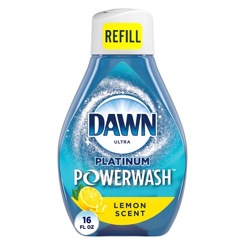 Dawn Platinum Powerwash,Fresh Scent Bundle,1 Spray 16oz + 3 Refills 16oz  each