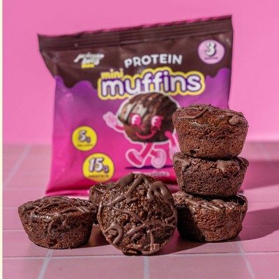 Prime Bites Chocolate Fudge Protein Mini Muffins - 15g Protein - 8.48oz/4ct