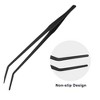 Unique Bargains Aquarium Tweezers Stainless Steel Tweezers for Plants Pets Black 1Pcs - 3 of 4