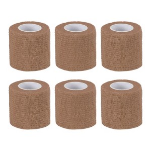 Unique Bargains Self-Adhesive Elastic Breathable Athletic Tapes 6 Rolls - 1 of 4