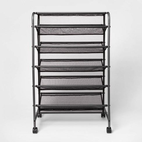 Double Sided Rolling Shoe Rack Black Room Essentials Target