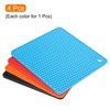 Unique Bargains Silicone Heat Resistant Trivet Mats 4 Pcs - 3 of 4