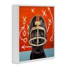 Stupell Industries Dog in Football Helmet Sports Plays Framed Giclee Art, White, 24" x 24" - 2 of 4