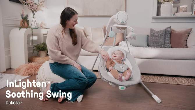 Ingenuity Inlighten Soothing Baby Swing - Dakota, 2 of 19, play video