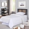 Gulches Mini Crib with Mattress Pad - 3-in-1 Design, Black/Vintage Walnut Finish - 4 of 4