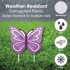 Big Dot of Happiness Beautiful Butterfly - Yard Sign and Outdoor Lawn Decorations - Floral Baby Shower or Birthday Party Yard Signs - Set of 8 - 3 of 4
