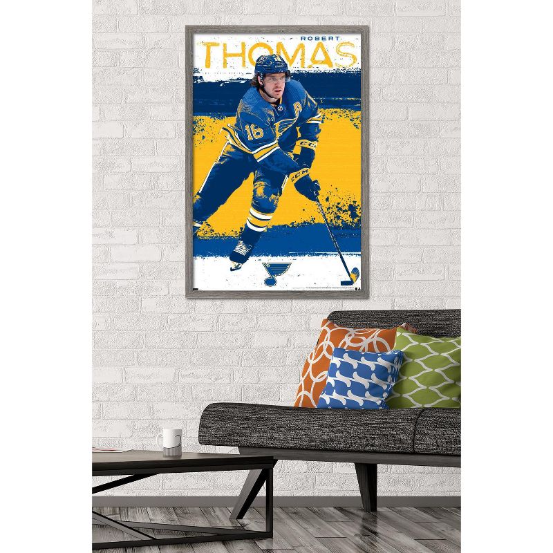 Trends International NHL St. Louis Blues - Robert Thomas 23 Framed Wall Poster Prints, 2 of 7