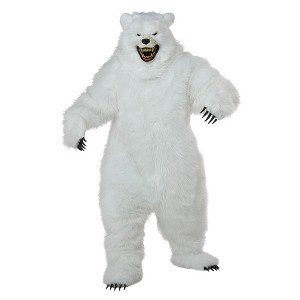 California Costumes Polar Bear Deluxe Adult Ani-Motion Costume Mask - 1 of 4