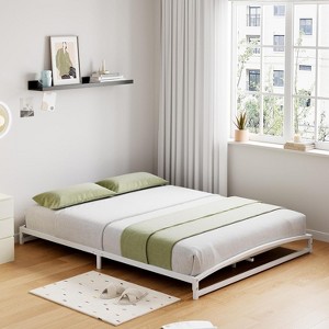 Low Bed Frame 6 Inch Heavy Duty Metal Platform Bed Frame Low Profile, Mattress Foundation, No Box Spring Needed - 1 of 4
