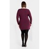 Women's Plus Size Kasey Dress - plum | CITY CHIC - 3 of 4