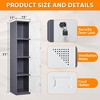 Mlezan 71" Metal Locker: Steel Storage for Bedroom, Gym, School, Office, or Garage.Ideal for Employee or Personal Use. - 3 of 4