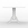 Glenwillow Home 42" Round Double Drop-Leaf Dining Table + Spindle Back Dining Chairs Dining Set - 4 of 4