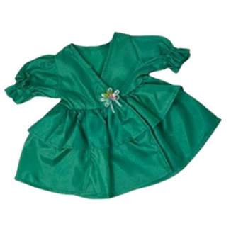 Doll Clothes Superstore Emerald Green Dress Fits 15-16 Inch Baby And Cabbage Patch Kid Dolls