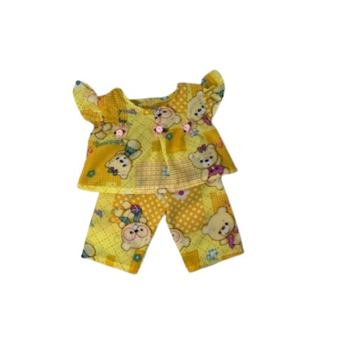 Doll Clothes Superstore Yellow Bear Pajamas Fit Our Generation American Girl My Life Dolls Target