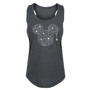 Women's - Disney - Mickey Spider Logo Graphic Racerback Tank - 1 of 4