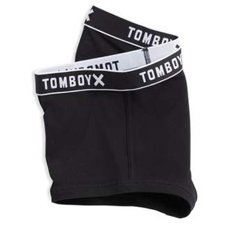 Tomboyx 9 Inseam Boxer Briefs Underwear, Cotton Stretch Comfortable Boy  Shorts, Bike Short Style, (xs-6x) Black Logo 5x Large : Target