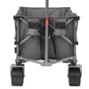 FURNIinspire Outdoor Serving Carts Folding Wagon Cart Beach Wagon 450lb Heavy Duty Foldable Wagon for Camping Sports, Gray, 36.22"*22.05"*39.37" - 2 of 4