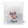 Memoi Lingerie Embroidered Mesh Wash Bag White M - 2 of 3