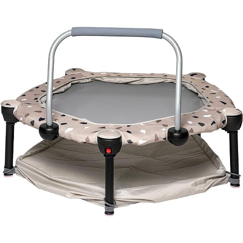 okiedog 35” 3-in-1 Foldable Mini Toddler Trampoline with Safety Bar & Freestyle Jumping Options, Converts to Ball Pit (Balls Included) - image 1 of 4