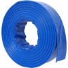 Syemin Drip Irrigation 100Ft Pool Backwash Hose Heavy Duty Reinforced Water Discharge Hose for Swimming Pool Filter Pump with 2 Clamp, Blue, 2"*2"*2" - 2 of 4