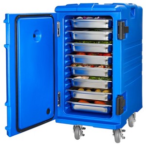 VEVOR Insulated Food Pan Carrier, 127 Qt Hot Box for Catering, Food Box Carrier with Double Buckles, Front Loading Food Warmer with Handles - 1 of 4