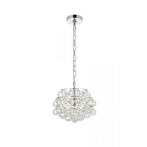 Elegant Lighting Savannah 12 inch pendant in chrome - 1 of 4