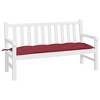 vidaXL Garden Bench Cushion Wine Red 59.1"x19.7"x2.8" Oxford Fabric - 3 of 4