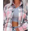 Women's Plaid Oversized Shacket - Queen Fashion Wholesale - 3 of 3