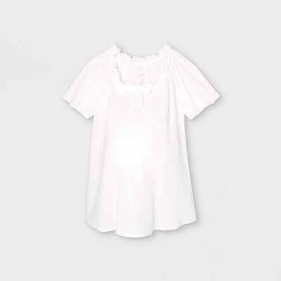 Short Sleeve Smocked Knit Maternity Top - Isabel Maternity by Ingrid & Isabel™