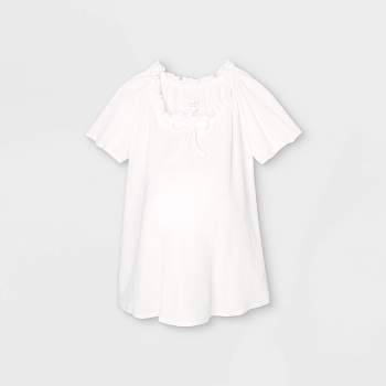 Short Sleeve Smocked Knit Maternity Top - Isabel Maternity by Ingrid & Isabel™