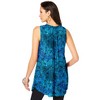 Roaman's Women's Plus Size Sleeveless Angelina Tunic - 3 of 4