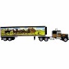 1974 Kenworth W900A Tractor with Refrigerated Trailer "Bandit Trucking" Black and Brown 1/43 Diecast Model by Iconic Replicas - 2 of 4