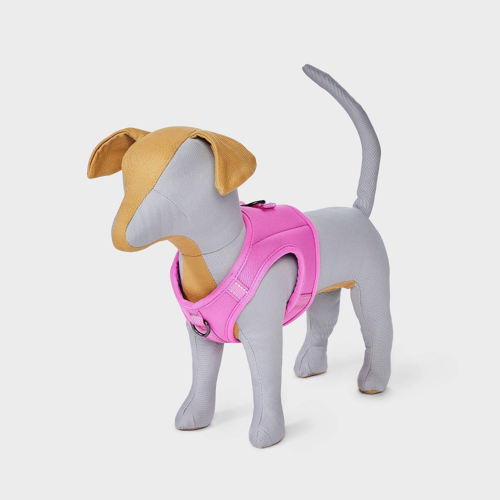 Photos - Collar / Harnesses Reflective, Adjustable and Reinforced Stitching Comfort Dog Harness - XS - Pink - Boots & Barkley™
