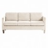 TiramisuBest L-Shaped Corduroy Sofa, Multi-Functional Modern Sofa with Padded Seats, Ideal for Living Rooms and Apartments, Olive Green - 4 of 4
