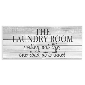 Stupell Industries Laundry Sorting Out Life, 17" x 7" - 1 of 4