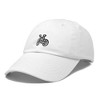 Dalix Bike Embroidered Bicycle Cotton Baseball Cap Adjustable Dad Hat Mens - 4 of 4