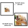 Americanflat 20x20 Poster Frame - Set of 3 - Use as 8x10 Frame with Mat or 20x20 Frame Without Mat - Black - 4 of 4