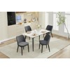 Swivel Bar Stools Set, Upholstered Barstools with Sturdy Metal Base, for Kitchen, Dining Room, Home Bar - 3 of 4