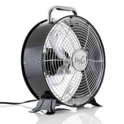 Vie Air 12 Inch High Velocity Dual Speed Retro Metal Drum Fan