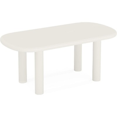 Tribesigns Wood Oval Dining Table for 6 People