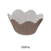 Unique Bargains Cupcake Liners Small Flower Shape Baking Cup Liners Greaseproof Paper 1.77"x1.97" 200 Pcs - 4 of 4