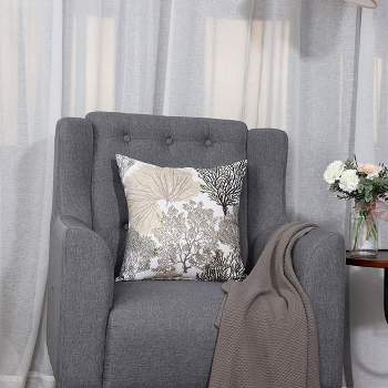 PiccoCasa Stylish Simplicity Sofa Home Polyester Decorative Pillow Cover 18"x18" Camel Brown 1 Pc