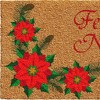 HomeRoots 17" X 29" Brown Red And Green Christmas Outdoor Coir Door Mat - 4 of 4